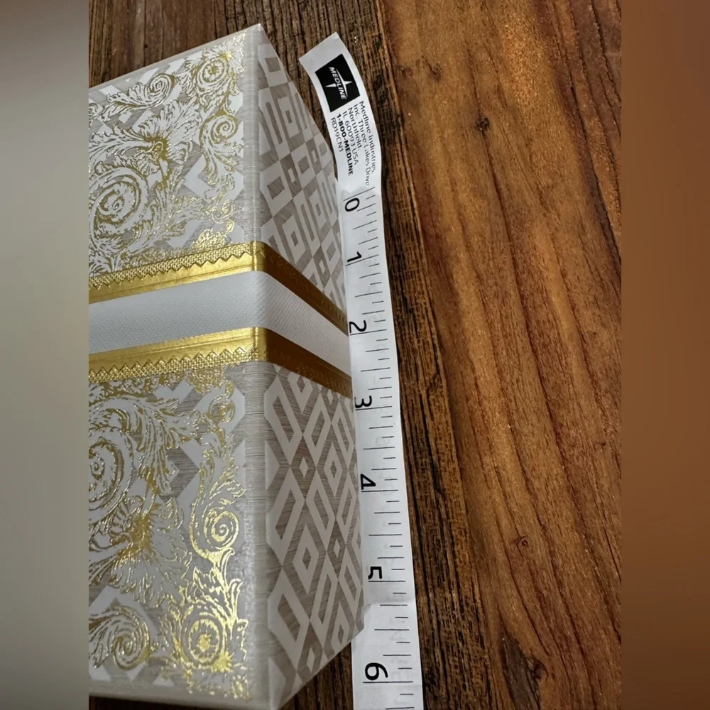 Dior White and Gold Embossed Decorative Box
